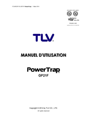 TLV PowerTrap GP21F Manuel D'utilisation