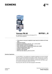 Siemens MVF661.25-6.3N Fiche Technique