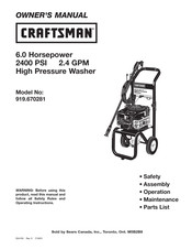 Craftsman 919.670281 Guide De L'utilisateur