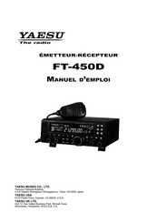 Yaesu FT-450D Manuel D'emploi
