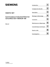 Siemens SIMATIC NET SCALANCE XCH-100 Manuel