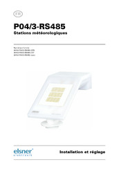 elsner elektronik P04/3-RS485-GPS Installation Et Réglage