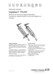 Endress+Hauser Liquiphant T FTL20H Information Technique