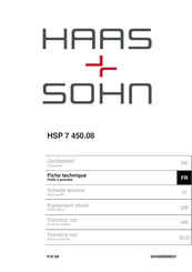 Haas+Sohn HSP 7 450.08 Fiche Technique