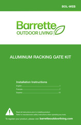 Barrette BOL-WEB Instructions D'installation