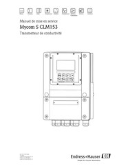 Endress+Hauser Mycom S CLM153 Manuel De Mise En Service