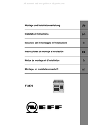 NEFF F 3470 Notice De Montage Et D'installation