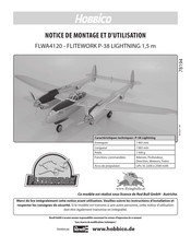 Hobbico FLITEWORK P-38 LIGHTNING Notice De Montage Et D'utilisation