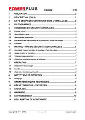 VARO Powerplus POW462 Mode D'emploi