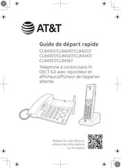 AT&T CL84307 Guide De Départ Rapide
