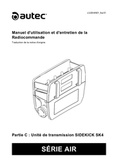 AUtec SIDEKICK SK4 Manuel D'utilisation Et D'entretien