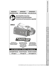 Bosch RotoZip DM10 Consignes De Sécurité/D'utilisation