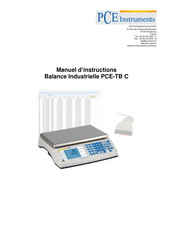 PCE Instruments PCE-TB30C Manuel D'instructions