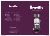 Breville the Smart Grinder BCG800XL Livret D'instructions