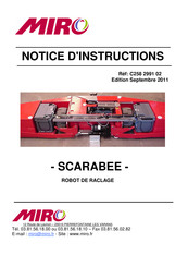 Miro SCARABEE Notice D'instructions