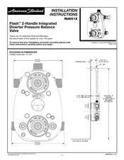 American Standard Flash RU5X1X Instructions D'installation