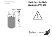 Endress+Hauser Liquiphant FailSafe FTL 670 Guide Rapide