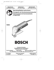 Bosch 1500C Consignes De Fonctionnement/Sécurité
