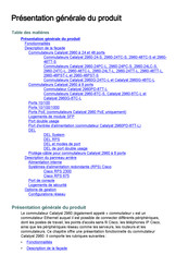 Cisco Catalyst 2960-8TC-L Information De Produit