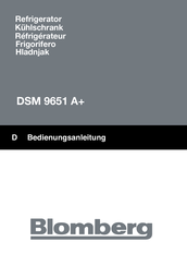 Blomberg DSM 9651 A+ Notice D'utilisation