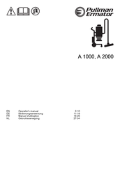 pullman Ermator A 1000 Manuel D'utilisation