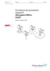 Endress+Hauser Micropilot FMR53 PROFIBUS PA Guide Des Paramètres