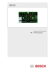Bosch D8125 Guide D'installation Et D'utilisation