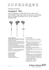 Endress+Hauser Omnigrad S -TR61 Information Technique