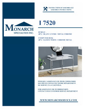 Monarch Specialties I 7520 Instructions D'assemblage