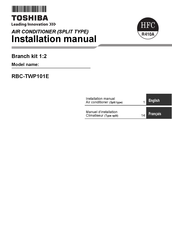 Toshiba RBC-TWP101E Manuel D'installation