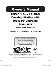 Tripp-Lite U442-DOCK12-S Manuel De L'utilisateur