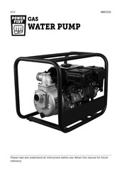 Powerfist GAS WATER PUMP Mode D'emploi