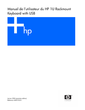HP 1U Rackmount Keyboard with USB Manuel De L'utilisateur