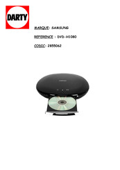 Samsung DVD-H1080 Manuel D'utilisation