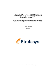 Stratasys Objet260 Connex Guide De Préparation Du Site