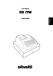 Olivetti ECR 7700 Guide Usager