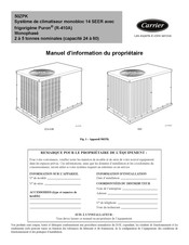 Carrier 50ZPK Manuel D'information Du Propriétaire