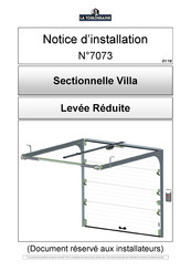 La Toulousaine Sectionnelle Villa 7073 Notice D'installation