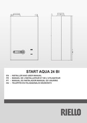 Riello START AQUA 24 BI Manuel De L'installateur Et De L'utilisateur