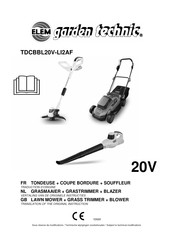 Elem Garden Technic TDCBBL20V-LI2AF Traduction D'origine