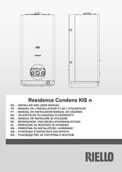 Riello RESIDENCE CONDENS 25 KIS Manuel De L'installateur Et De L'utilisateur