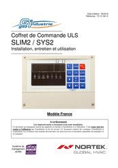 Nortek Gaz Industrie SLIM2 Installation, Entretien Et Utilisation