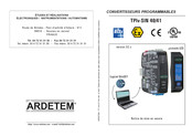 Ardetem TPIv-SIN 40 Notice De Mise En Oeuvre