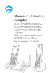 AT&T CL82307 Manuel D'utilisation Complet
