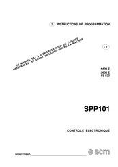 SCM S630 E Instructions De Programmation