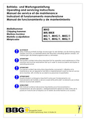 BBG MK5/1 Manuel De Service Et De Maintenance