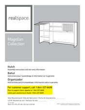 realspace Magellan 235-240 Instructions Pour L'assemblage Et Information Sur La Garantie