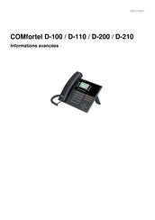 FONtevo COMfortel D-100 Informations Avancées
