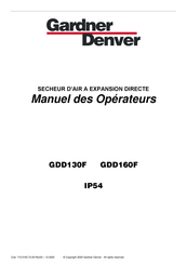 Gardner Denver GDD130F Manuel Des Opérateurs