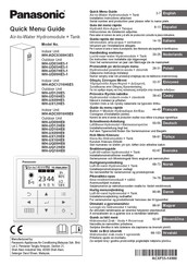 Panasonic WH-ADC1216H6E5 Guide Du Menu Rapide